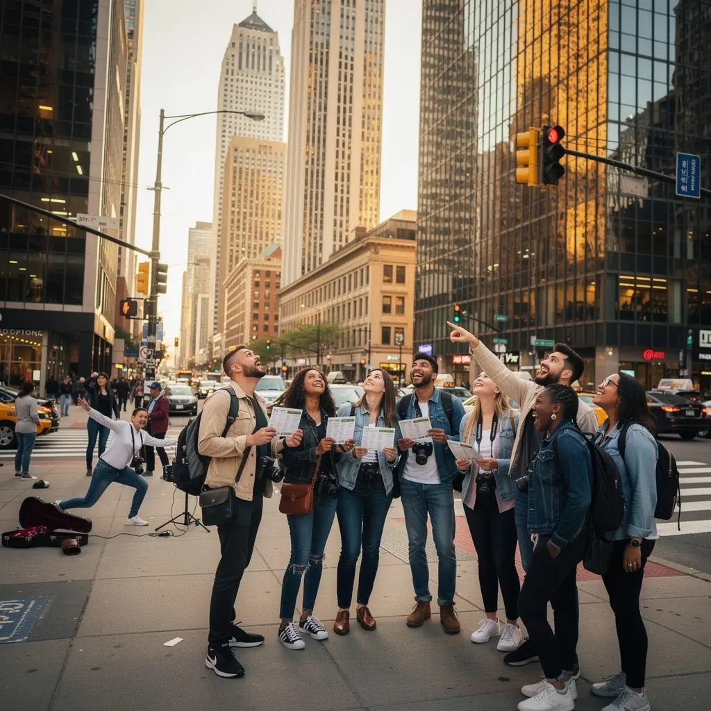 Zatrzymanie się w urokliwym miasteczku z lokalnymi sklepami.